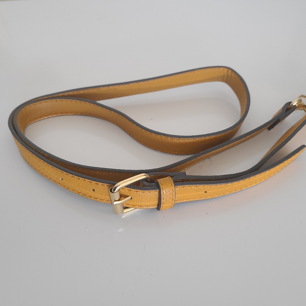 Adjustable crossbody leather strap